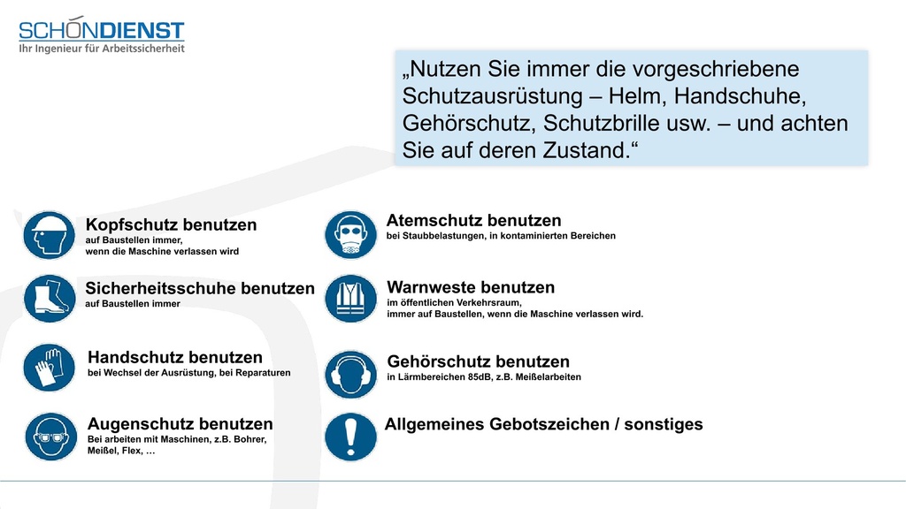 Persönliche Schutzausrüstung (PSA)
